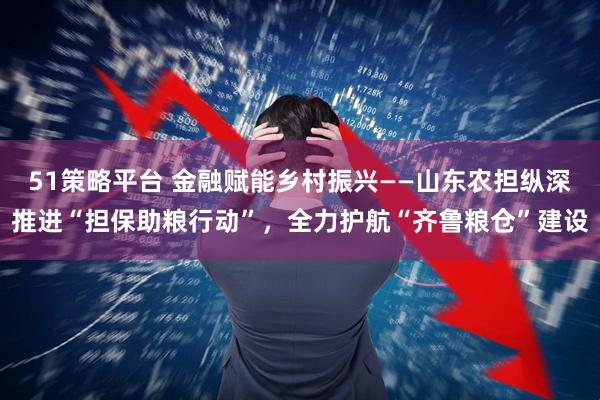 51策略平台 金融赋能乡村振兴——山东农担纵深推进“担保助粮行动”，全力护航“齐鲁粮仓”建设